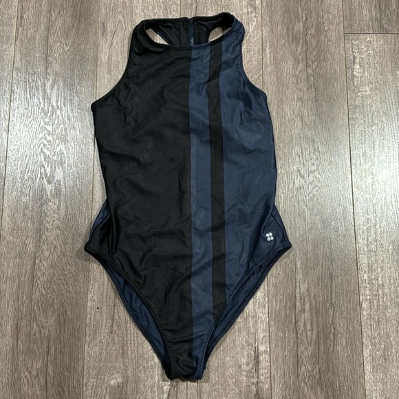 SWEATY BETTY Stripe All Day Bodysuit Women size M - Picture 6 of 8